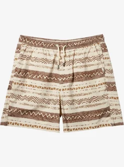 Quiksilver Shorts & Amphibians|Taxer Print Elastic Waist Shorts Birch Playa Mesa