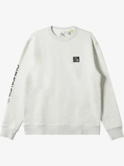 Quiksilver Shirts & Polos|The Original Sweatshirt White Marble Heather