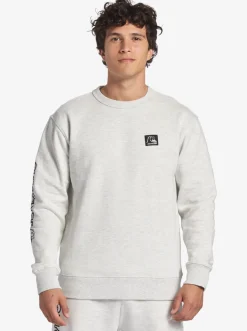 Quiksilver Shirts & Polos|The Original Sweatshirt White Marble Heather