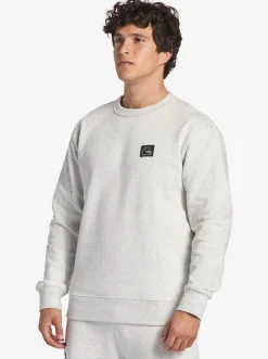 Quiksilver Shirts & Polos|The Original Sweatshirt White Marble Heather