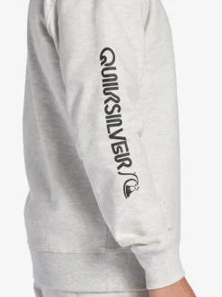 Quiksilver Shirts & Polos|The Original Sweatshirt White Marble Heather