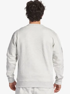 Quiksilver Shirts & Polos|The Original Sweatshirt White Marble Heather