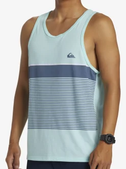 Quiksilver Tees|Tijuana Stripe Tank Top Beach Glass Heather