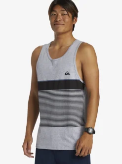 Quiksilver Tees|Tijuana Stripe Tank Top Athletic Heather