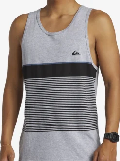 Quiksilver Tees|Tijuana Stripe Tank Top Athletic Heather