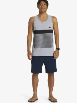 Quiksilver Tees|Tijuana Stripe Tank Top Athletic Heather