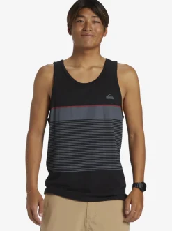 Quiksilver Tees|Tijuana Stripe Tank Top Black
