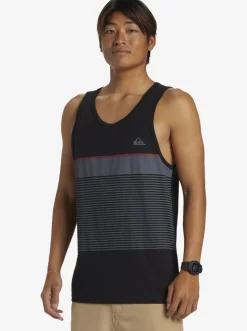Quiksilver Tees|Tijuana Stripe Tank Top Black