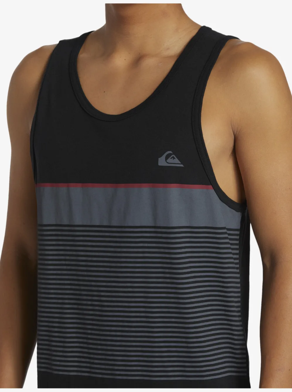 Quiksilver Tees|Tijuana Stripe Tank Top Black
