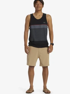 Quiksilver Tees|Tijuana Stripe Tank Top Black
