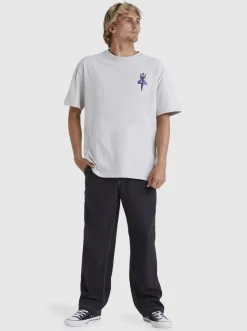 Quiksilver Tees|Tridagger T-Shirt Gray Violet