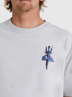 Quiksilver Tees|Tridagger T-Shirt Gray Violet