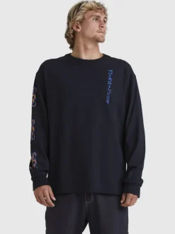 Quiksilver Tees|Trident Long Sleeve T-Shirt Black