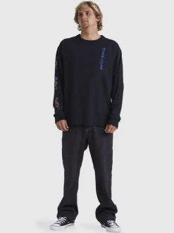 Quiksilver Tees|Trident Long Sleeve T-Shirt Black