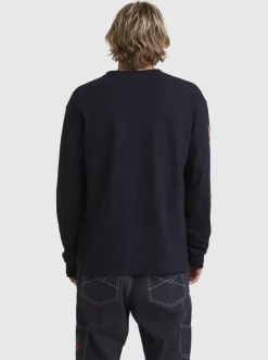 Quiksilver Tees|Trident Long Sleeve T-Shirt Black