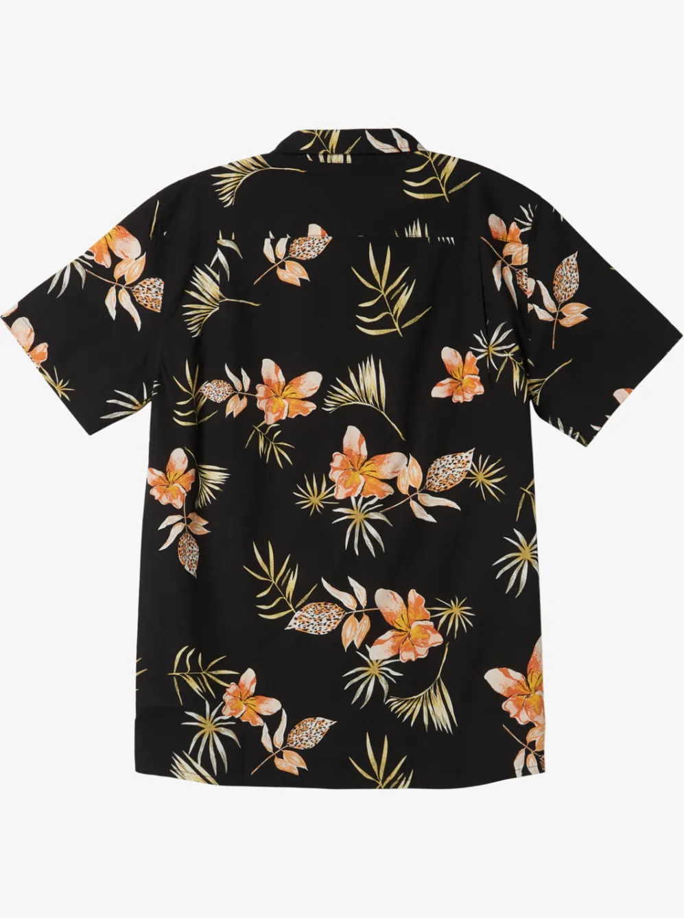 Quiksilver Shirts & Polos|Tropical Floral Short Sleeve Woven Shirt Black Tropical Floral Ss