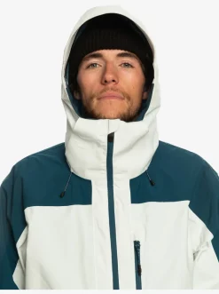 Quiksilver Snow Jackets|Ultralight 20K Technical Snow Jacket Nimbus Cloud