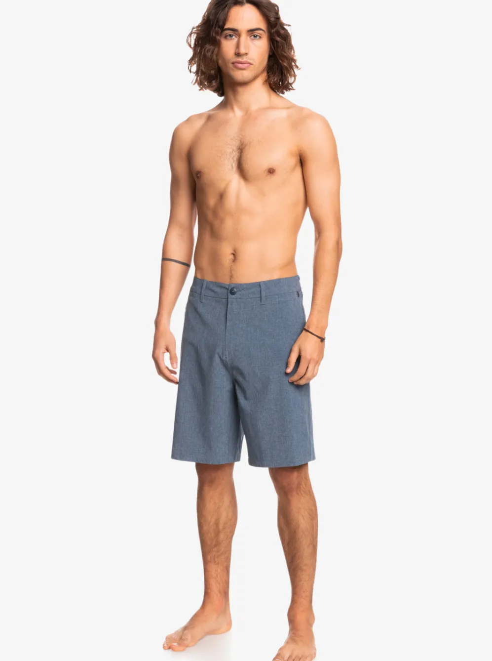Quiksilver Boardshorts|Union Heather 20" Amphibian Boardshorts For Young Men Insignia Blue