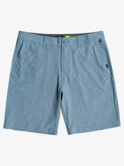 Quiksilver Boardshorts|Union Heather Amphibian 20" Hybrid Shorts Captains Blue