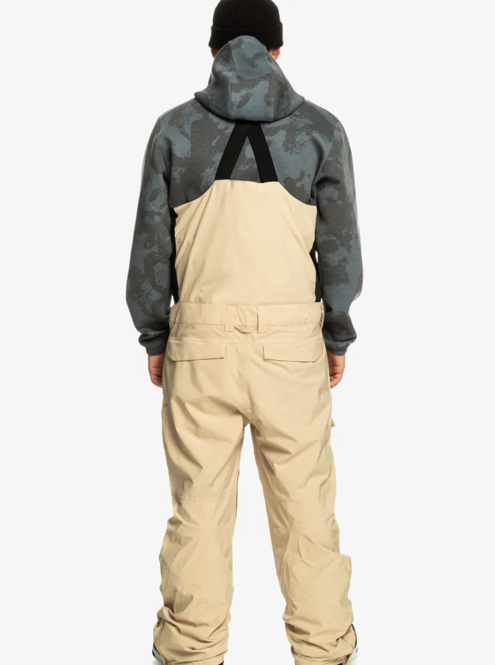 Quiksilver Snow Pants|Utility Technical Snow Bib Pants Pale Khaki