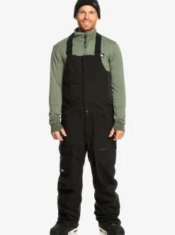 Quiksilver Snow Pants|Utility Technical Snow Bib Pants True Black