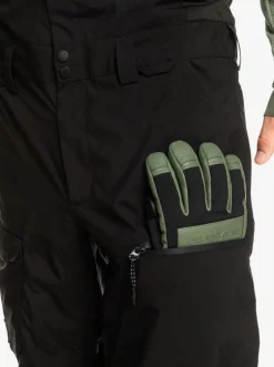 Quiksilver Snow Pants|Utility Technical Snow Bib Pants True Black