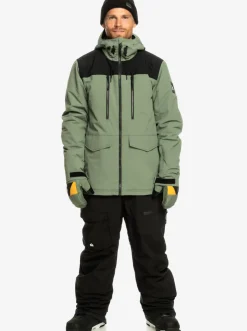 Quiksilver Snow Pants|Utility Technical Snow Bib Pants True Black