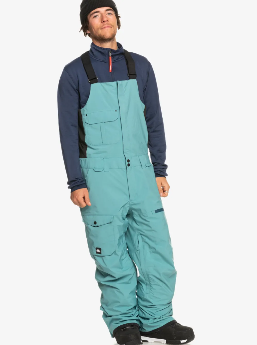 Quiksilver Snow Pants|Utility Technical Snow Bib Pants Brittany Blue