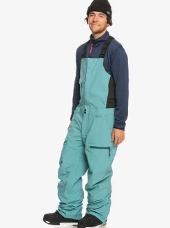 Quiksilver Snow Pants|Utility Technical Snow Bib Pants Brittany Blue