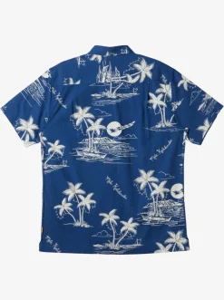Quiksilver Shirts & Polos|Waterman Ahi Holiday Woven Shirt Ahi Holiday Estate Blue