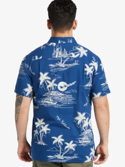 Quiksilver Shirts & Polos|Waterman Ahi Holiday Woven Shirt Ahi Holiday Estate Blue