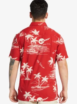 Quiksilver Shirts & Polos|Waterman Ahi Holiday Woven Shirt Ahi Holiday Aura Orange