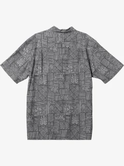 Quiksilver Shirts & Polos|Waterman Amazed Palm Woven Shirt Black Amazed Palm