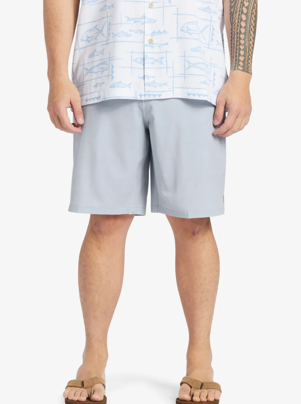 Quiksilver Amphibians|Waterman Backwater 20" Amphibian Boardshorts Sharkskin