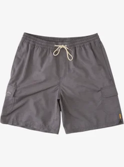 Quiksilver Elastic Waist|Waterman Balance 18" Volleys Dark Grey Heather