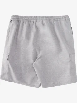 Quiksilver Elastic Waist|Waterman Balance 18" Volleys Heather Grey