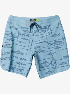 Quiksilver Shorts & Amphibians|Waterman Bento Box 19" Boardshorts Bento Dusk Blue