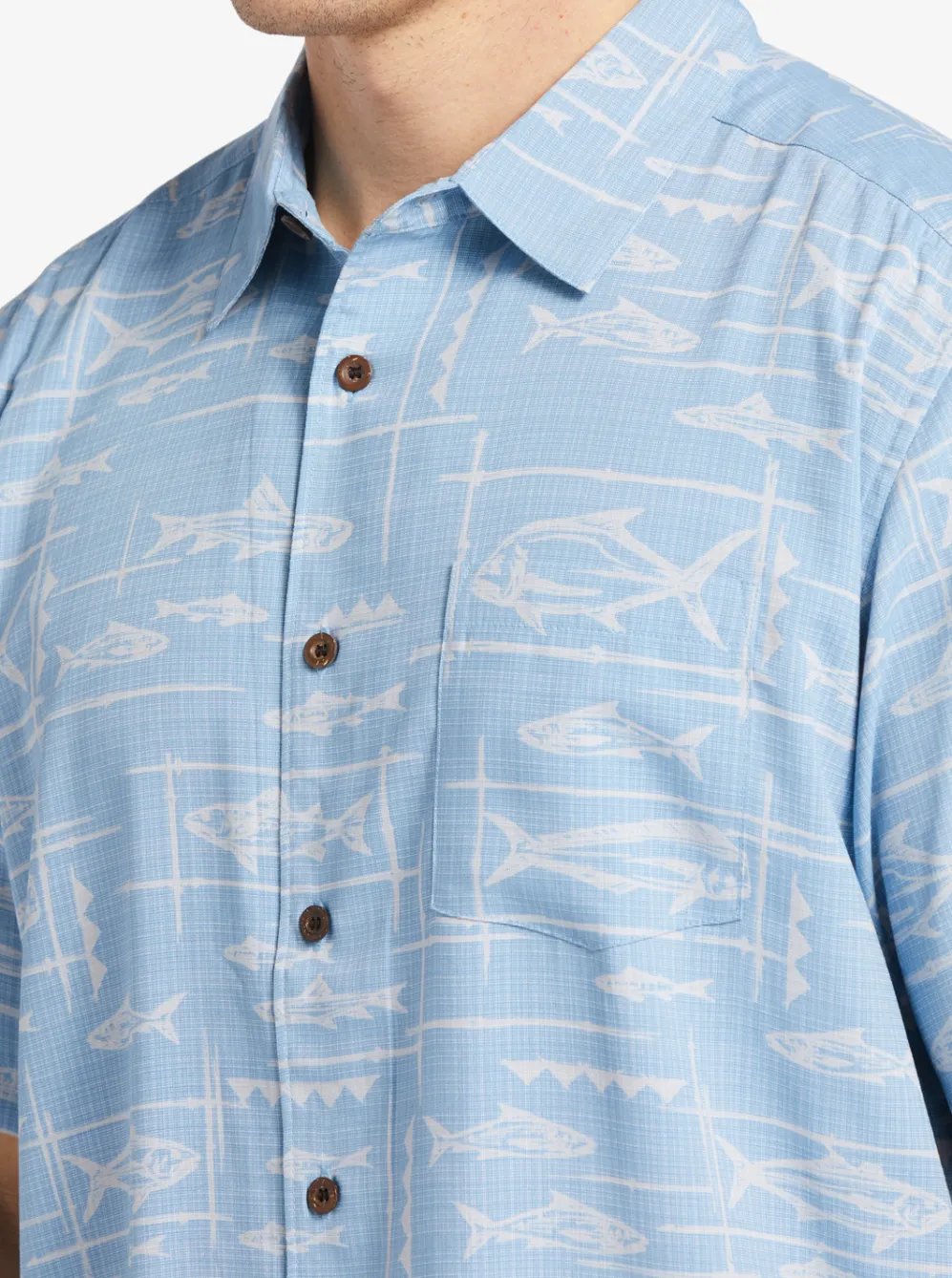 Quiksilver Shirts & Polos|Waterman Bento Woven Shirt Bento Dusk Blue