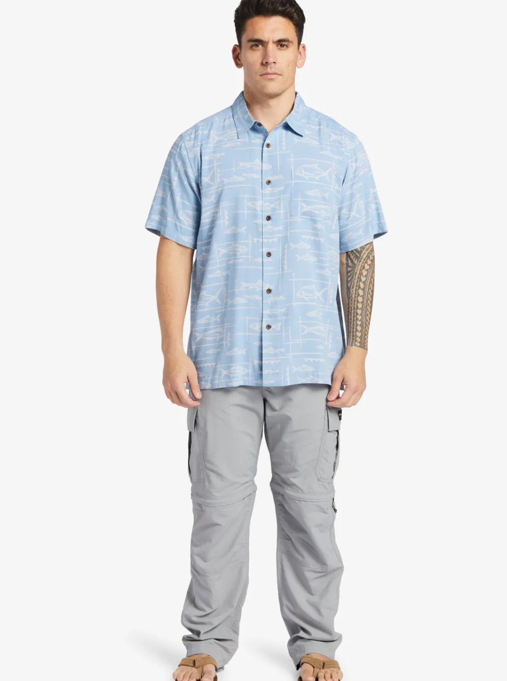 Quiksilver Shirts & Polos|Waterman Bento Woven Shirt Bento Dusk Blue