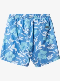 Quiksilver Elastic Waist|Waterman Big Charmer Volleys Directoire Blue Vly Big Charm