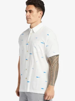 Quiksilver Shirts & Polos|Waterman Big Pond Woven Shirt Big Pond White