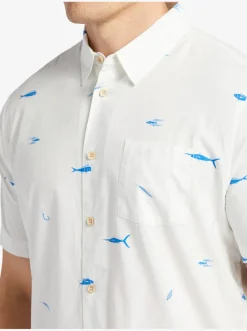 Quiksilver Shirts & Polos|Waterman Big Pond Woven Shirt Big Pond White