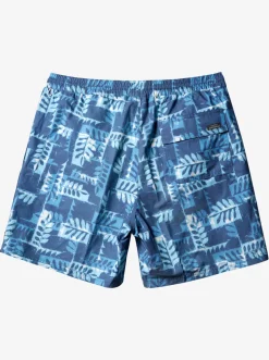 Quiksilver Elastic Waist|Waterman Canoes Reef 17" Volleys Ensign Blue Canoe