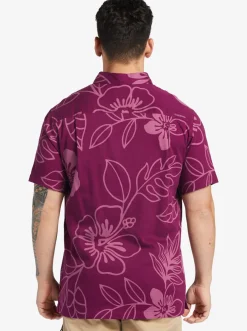 Quiksilver Shirts & Polos|Waterman Cruise Town Woven Shirt Magenta Cruise Town