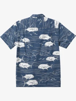 Quiksilver Shirts & Polos|Waterman Dive Sites Woven Shirt Ensign Blue Dive Sites