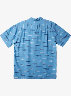 Quiksilver Shirts & Polos|Waterman Drag Week Technical Short Sleeve Shirt Dusk Blue Drag Week W