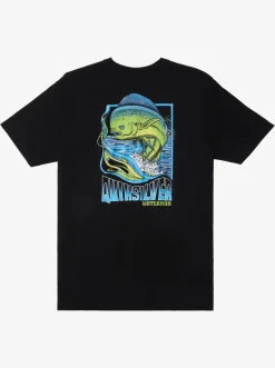 Quiksilver Tees|Waterman Fish Flow Qt-Shirt Black