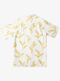 Quiksilver Shirts & Polos|Waterman Ginger Stalks Short Sleeve Shirt Oil Yellow Ginger Stalks
