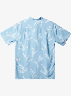 Quiksilver Shirts & Polos|Waterman Ginger Stalks Short Sleeve Shirt Dusk Blue Ginger Stalks