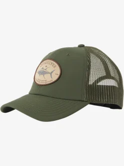 Quiksilver Hats|Waterman Hook Minded Trucker Hat Dusty Olive